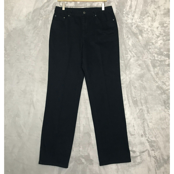 Talbots Stretch Jeans 10 Navy High Waist Mom Jean Cotton Stretch Vintage Denim - Picture 1 of 11